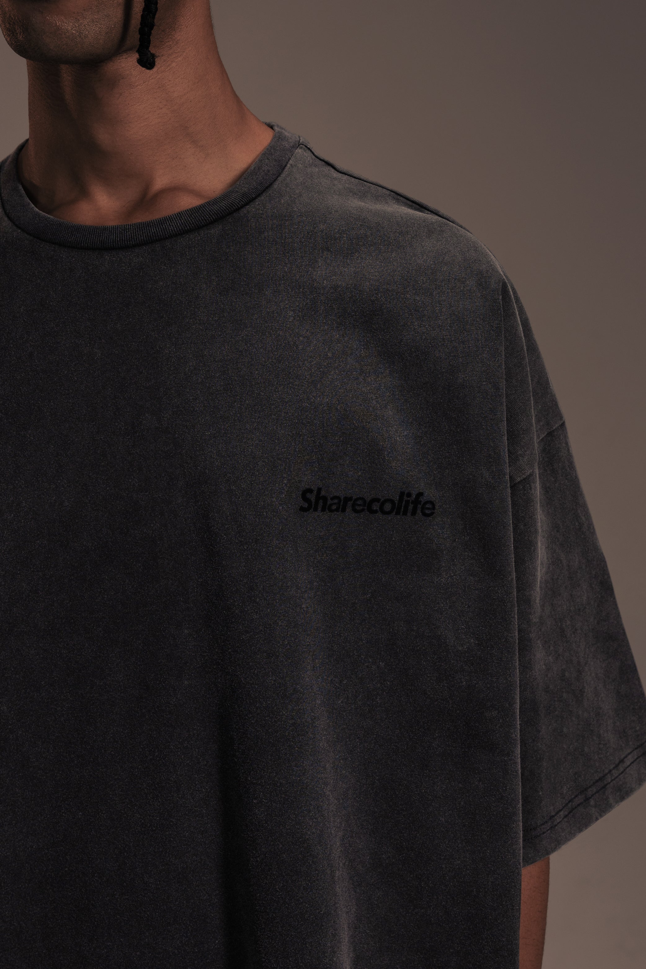 “SHARECOLIFE” WASHED BOXY TEE